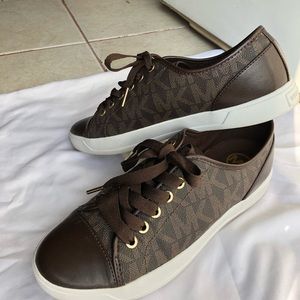 COPY - ❗️MK BROWN LEATHER SNEAKERS 👟 ✨‼️